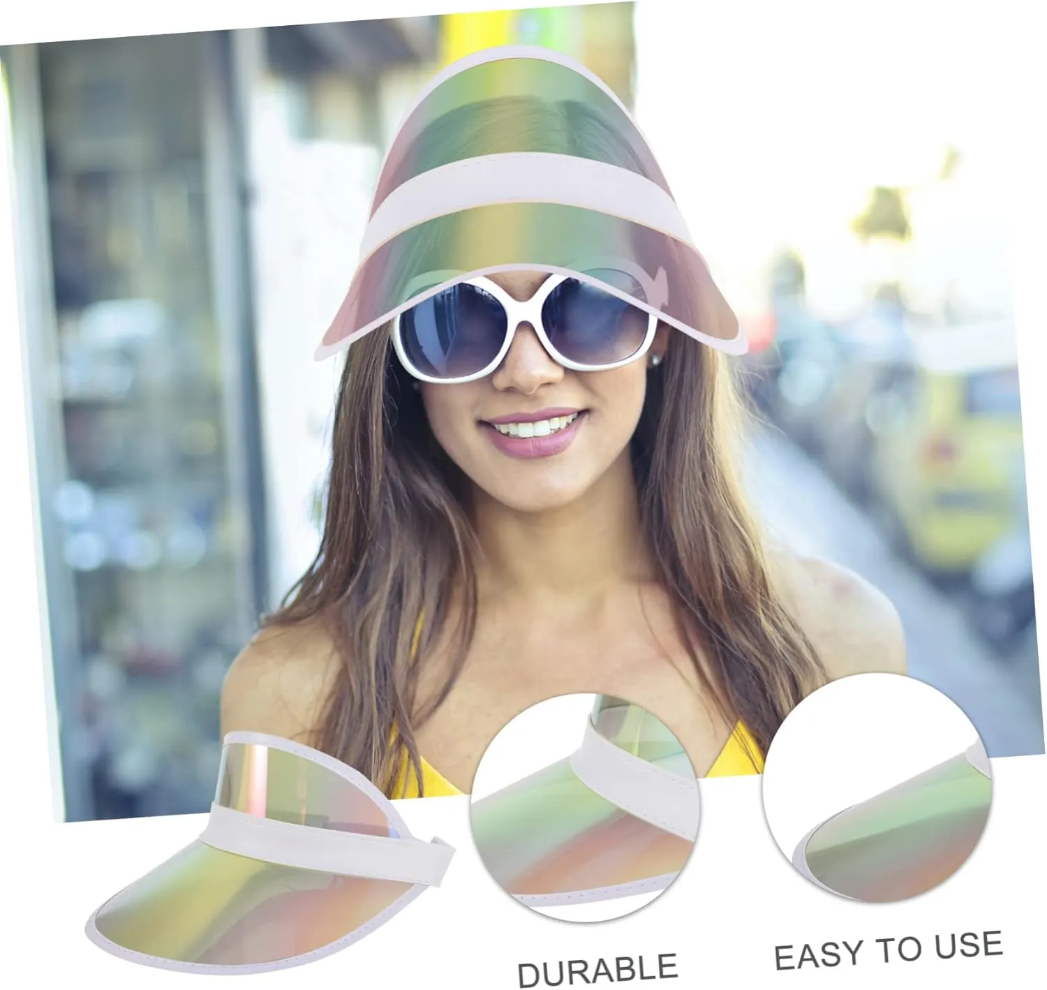 2pcs Sun Visor Face Masks Bonnet for Men Decor Golf Visor Womens Visors for Women Ladies Sun Hats with