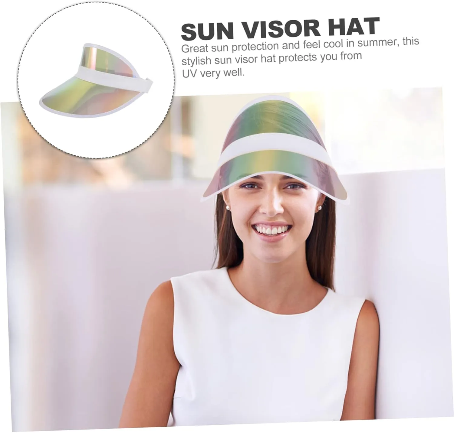 2pcs Sun Visor Face Masks Bonnet for Men Decor Golf Visor Womens Visors for Women Ladies Sun Hats with