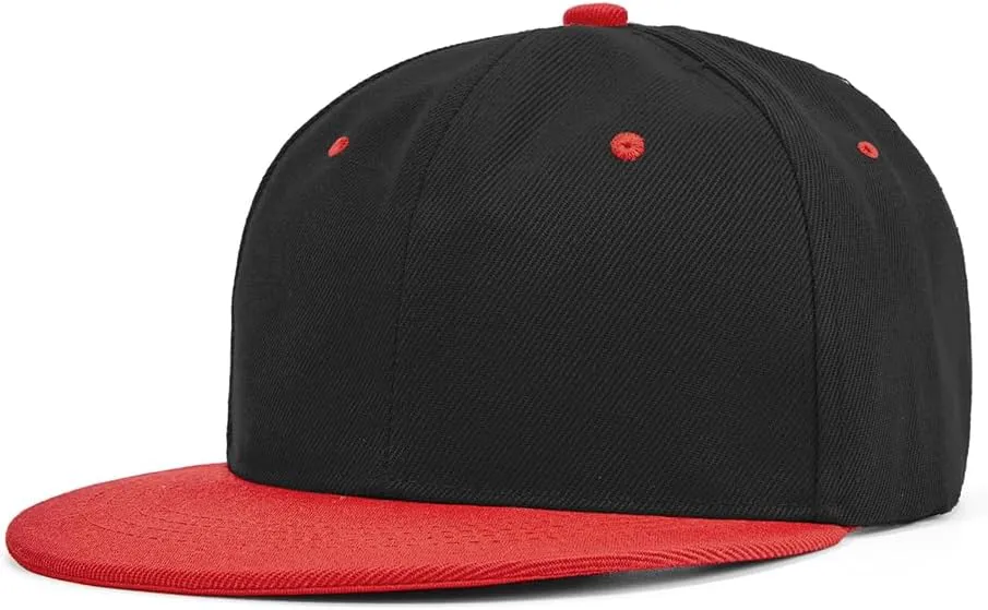 Century Star Snapback Hats for Men Flat Bill Brim Baseball Cap Women Adjustable Hip Hop Style Blank Trucker Hat
