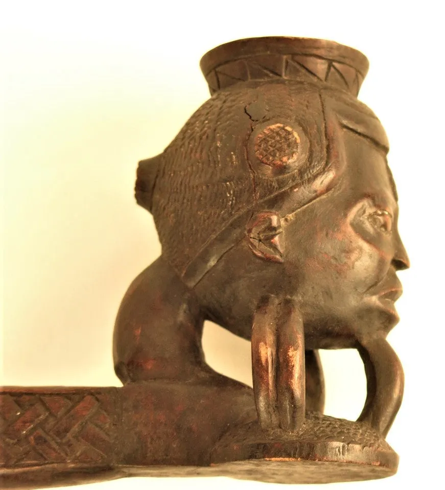 Ceremonial Kuba Pipe
