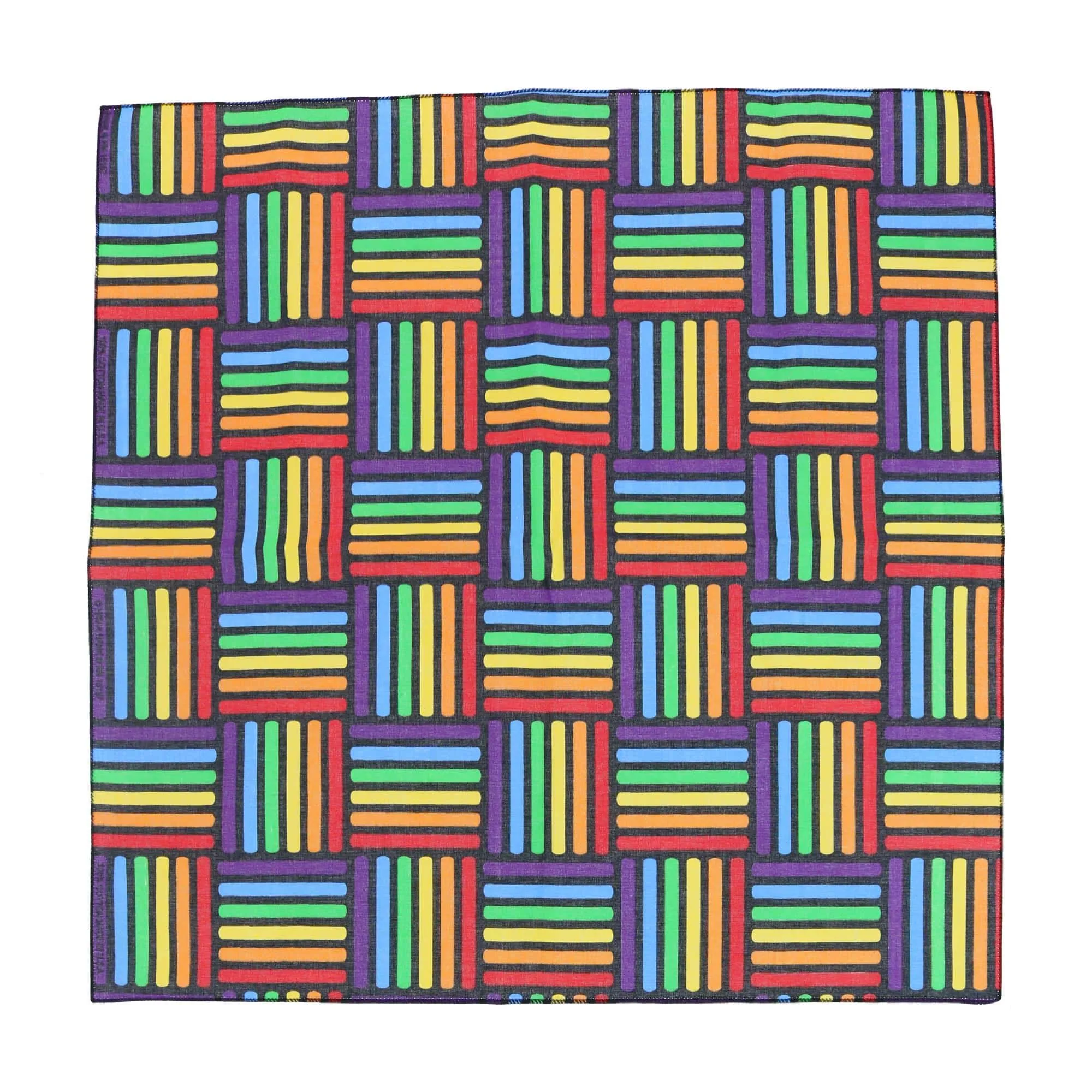 CTM® Cotton Rainbow Weave Print Bandana