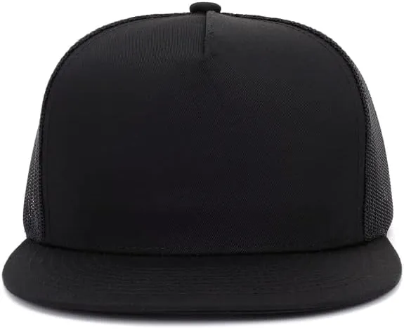 Custom Flat Bill Hats Design Your Own Text Custom Trucker Hats Embroidery Flat Bill Personalized Mesh Hip Hop Snapback Hat