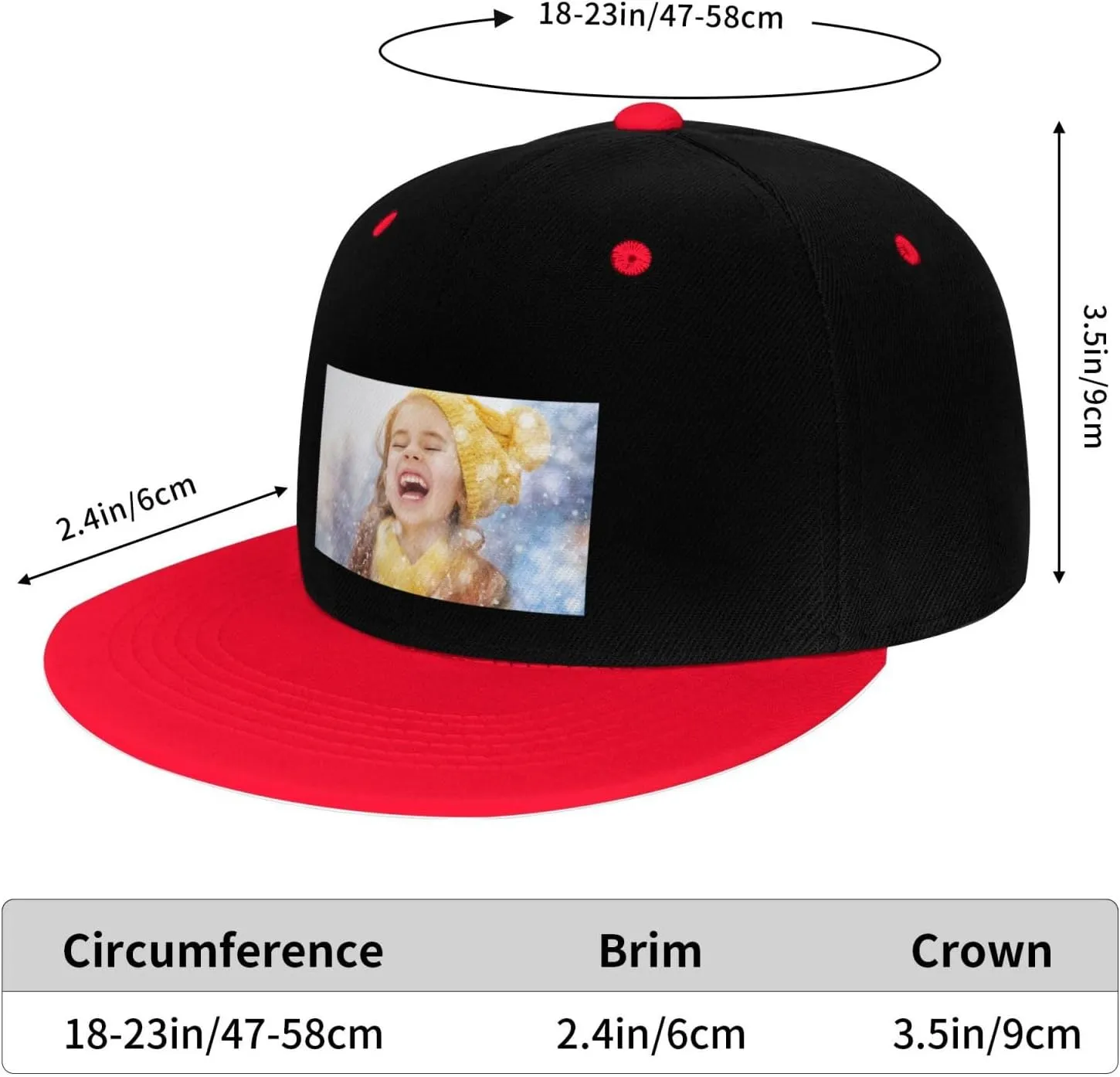 Custom Kids Baseball Hat Personalized Child Hip Hop Baseball Cap Add Your Image/Text/Logo/Photo Boys/Girls Sun Hats