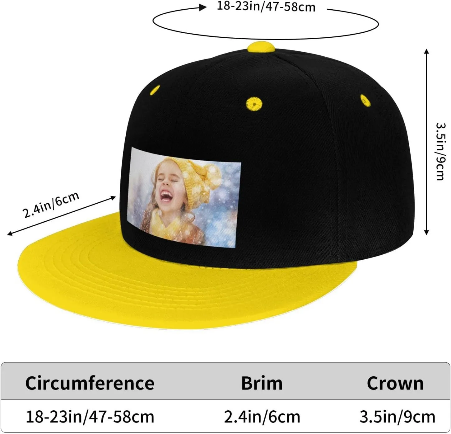 Custom Kids Baseball Hat Personalized Child Hip Hop Baseball Cap Add Your Image/Text/Logo/Photo Boys/Girls Sun Hats
