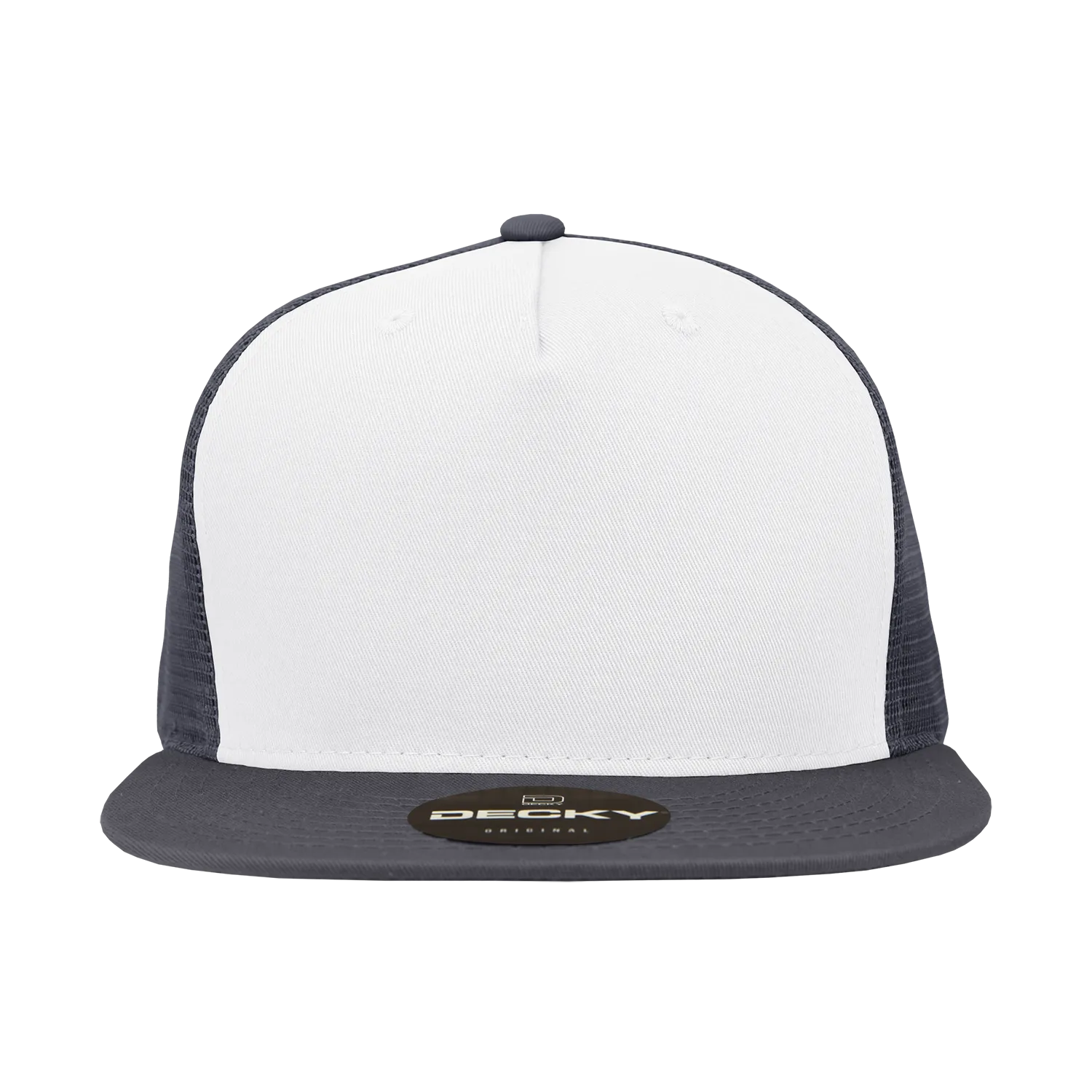 Decky 1040 5 Panel High Profile Structured Cotton Blend Trucker Hat