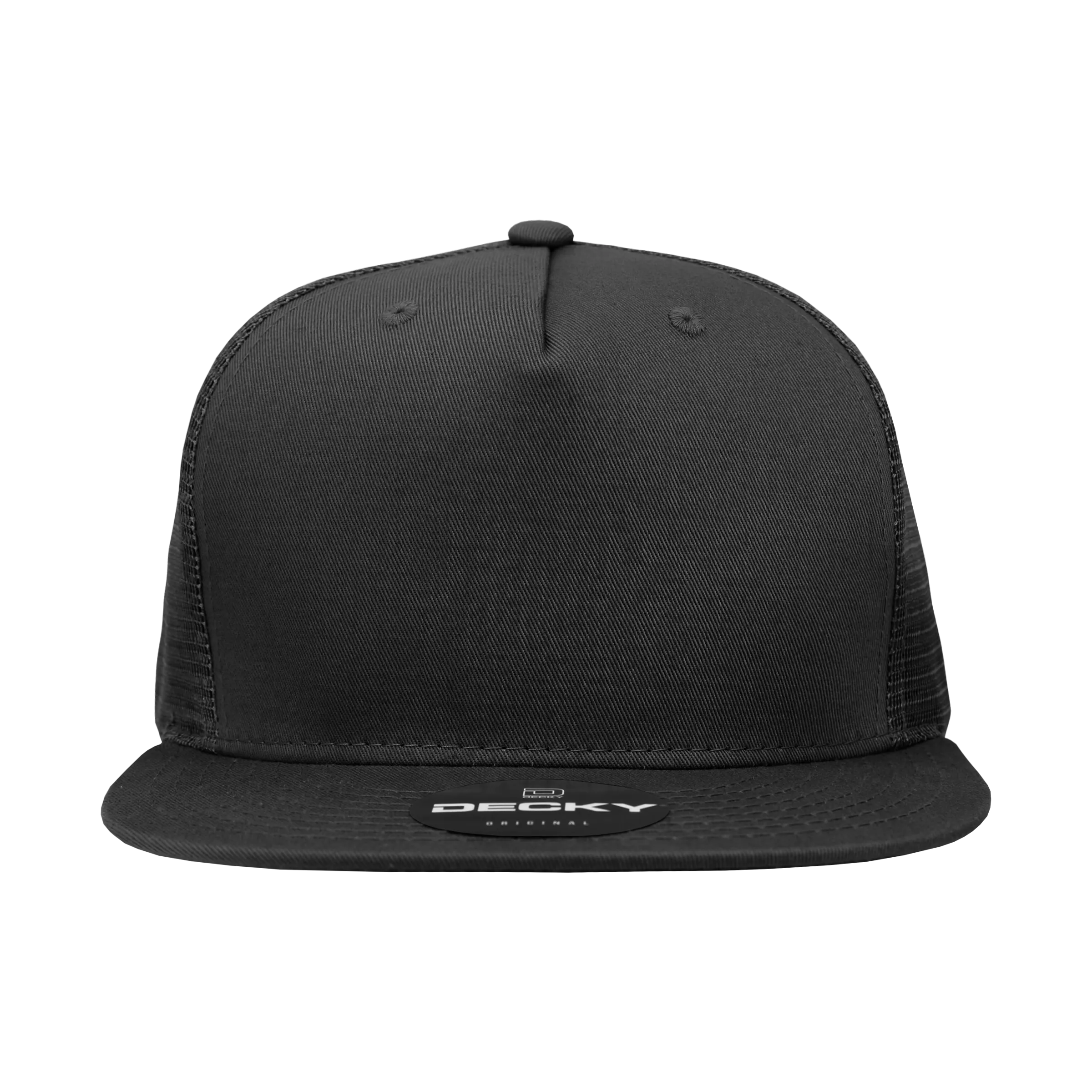 Decky 1040 5 Panel High Profile Structured Cotton Blend Trucker Hat