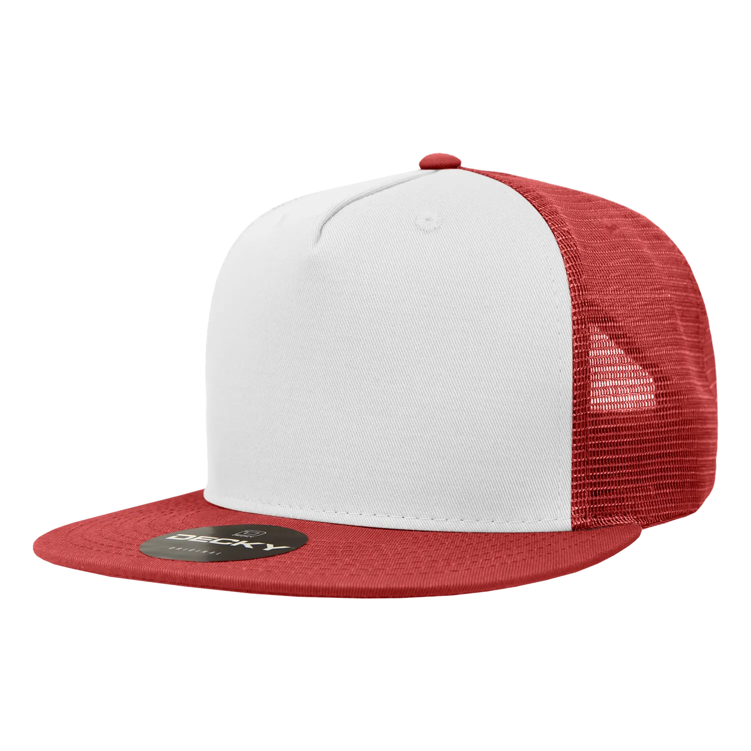 Decky 1040 5 Panel High Profile Structured Cotton Blend Trucker Hat