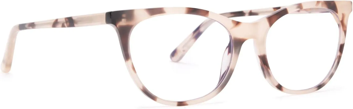 DIFF Jade Designer Oversized Cat Eye Computer Blue Light Blocking Glasses for Women