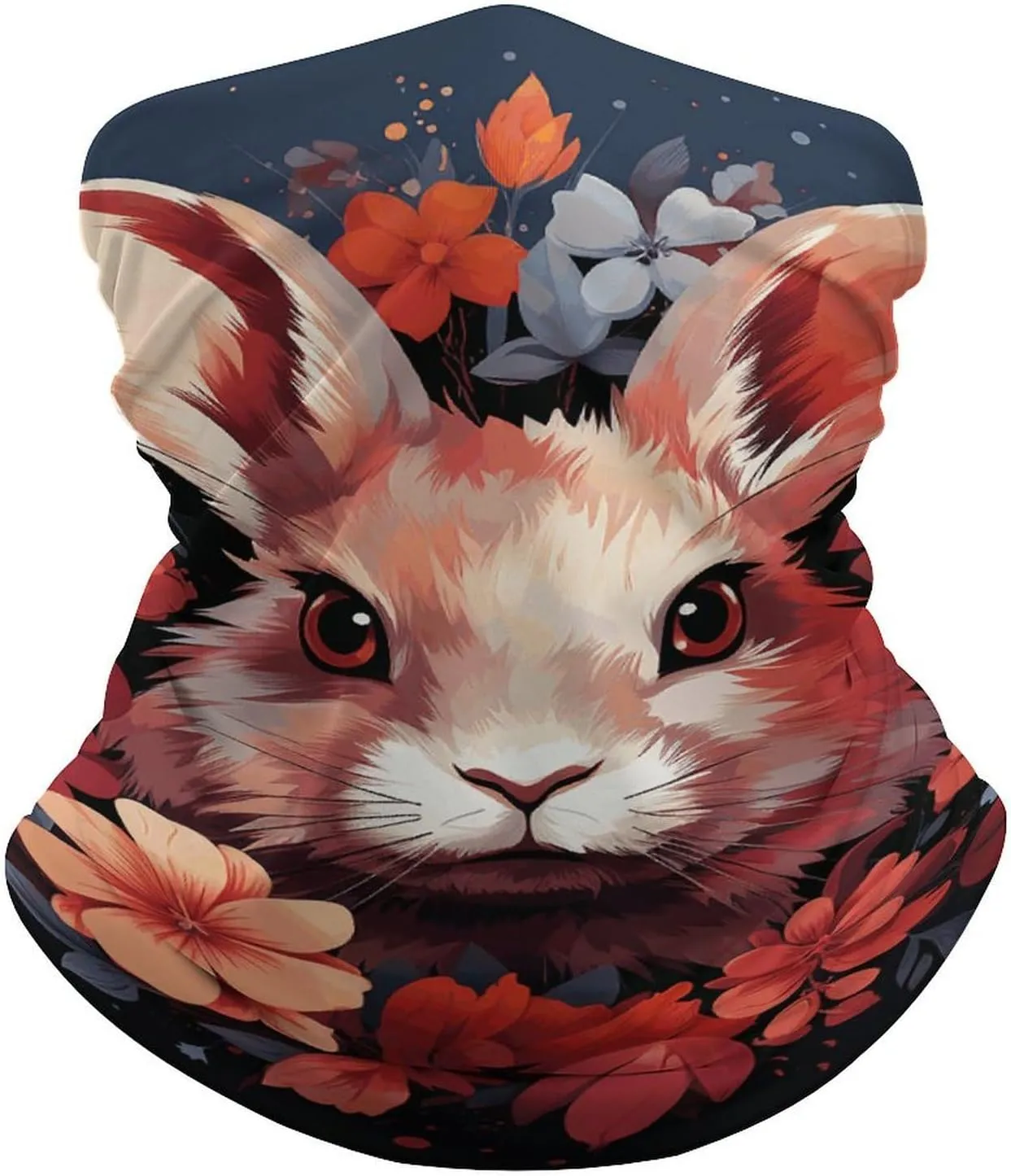 Easter Bunny Neck Gaiter UPF 50  Sun Protection Face Mask Elastic Balaclavas Bandana Cooling Face Cover Scarf Cycling Neck Warmer Breathable Headwear for Men Women