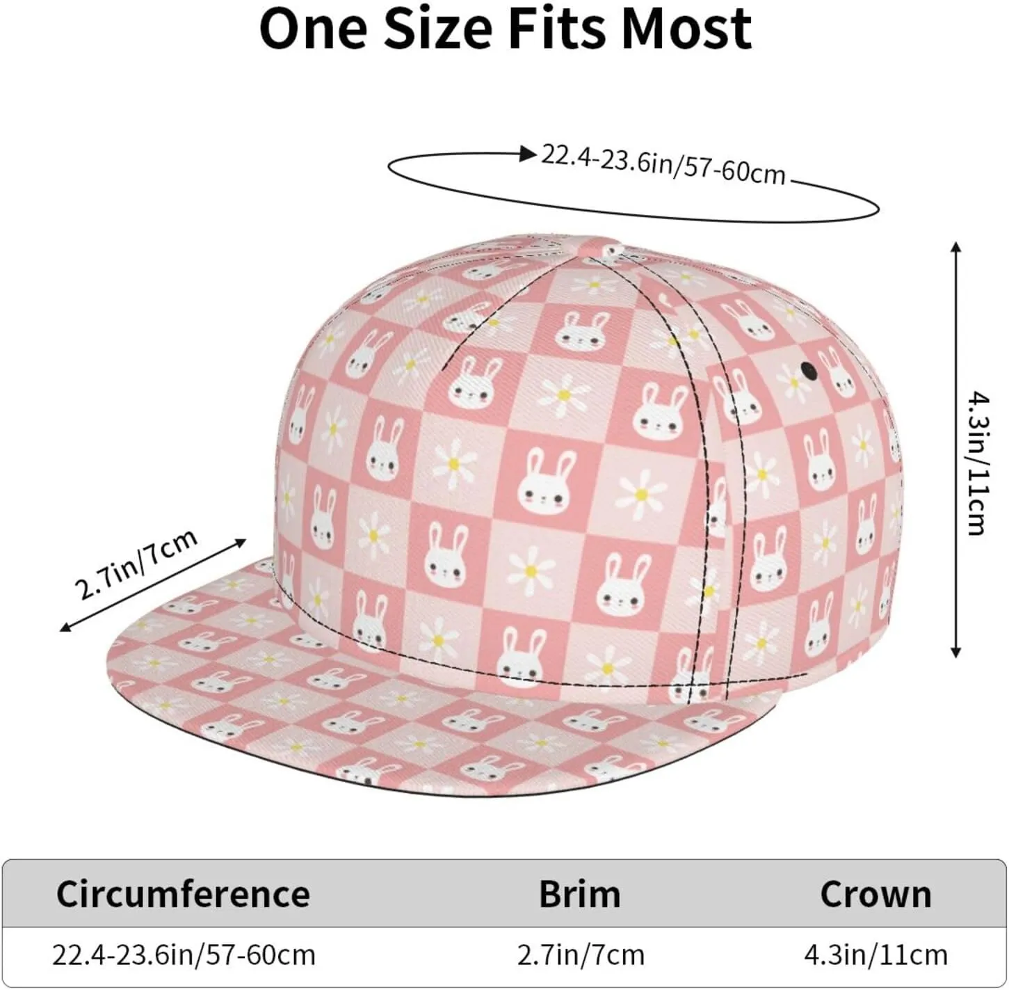 Easter Snapback Hat for Men Women, Easter Baseball Caps Adjustable Flat Brim Hip Hop Sun Hats Unisex