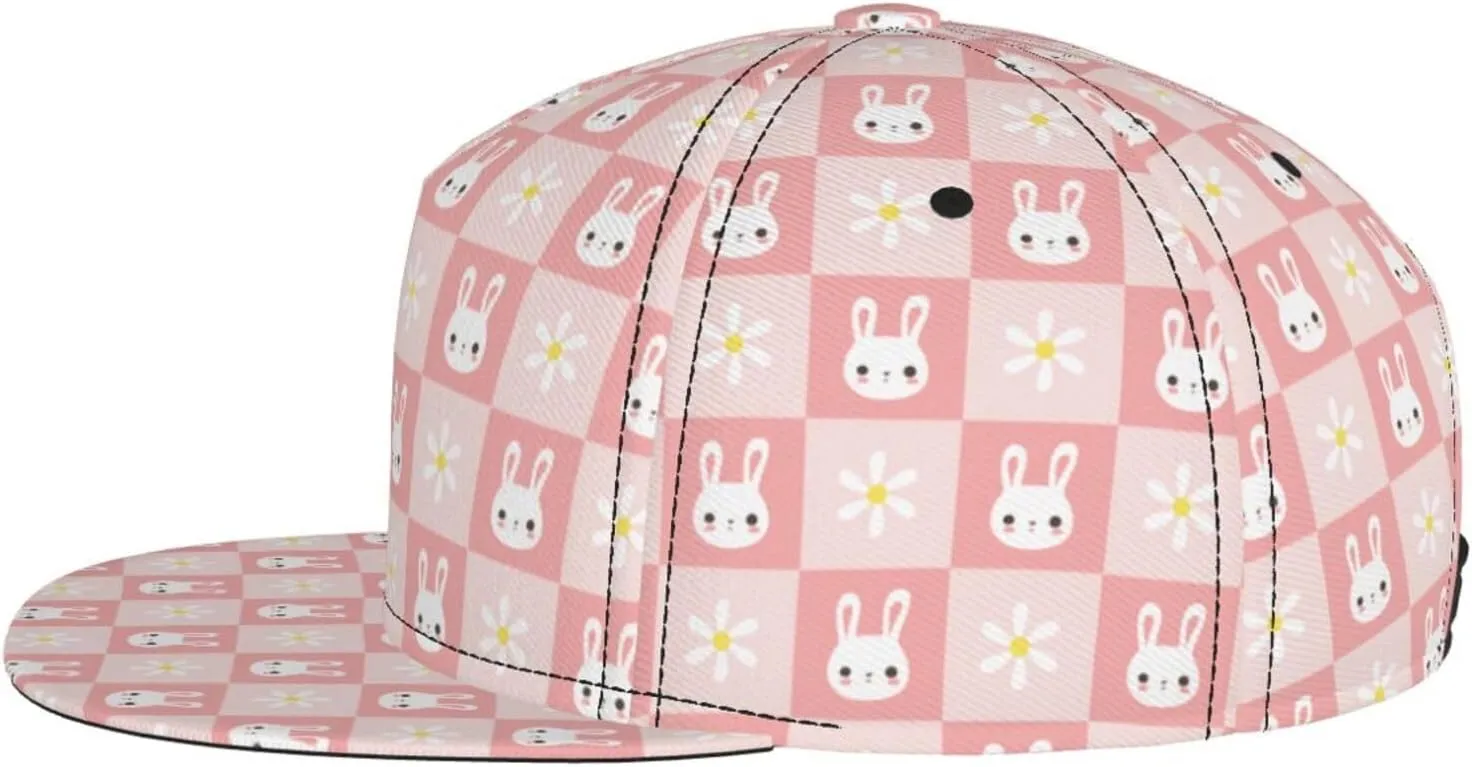 Easter Snapback Hat for Men Women, Easter Baseball Caps Adjustable Flat Brim Hip Hop Sun Hats Unisex