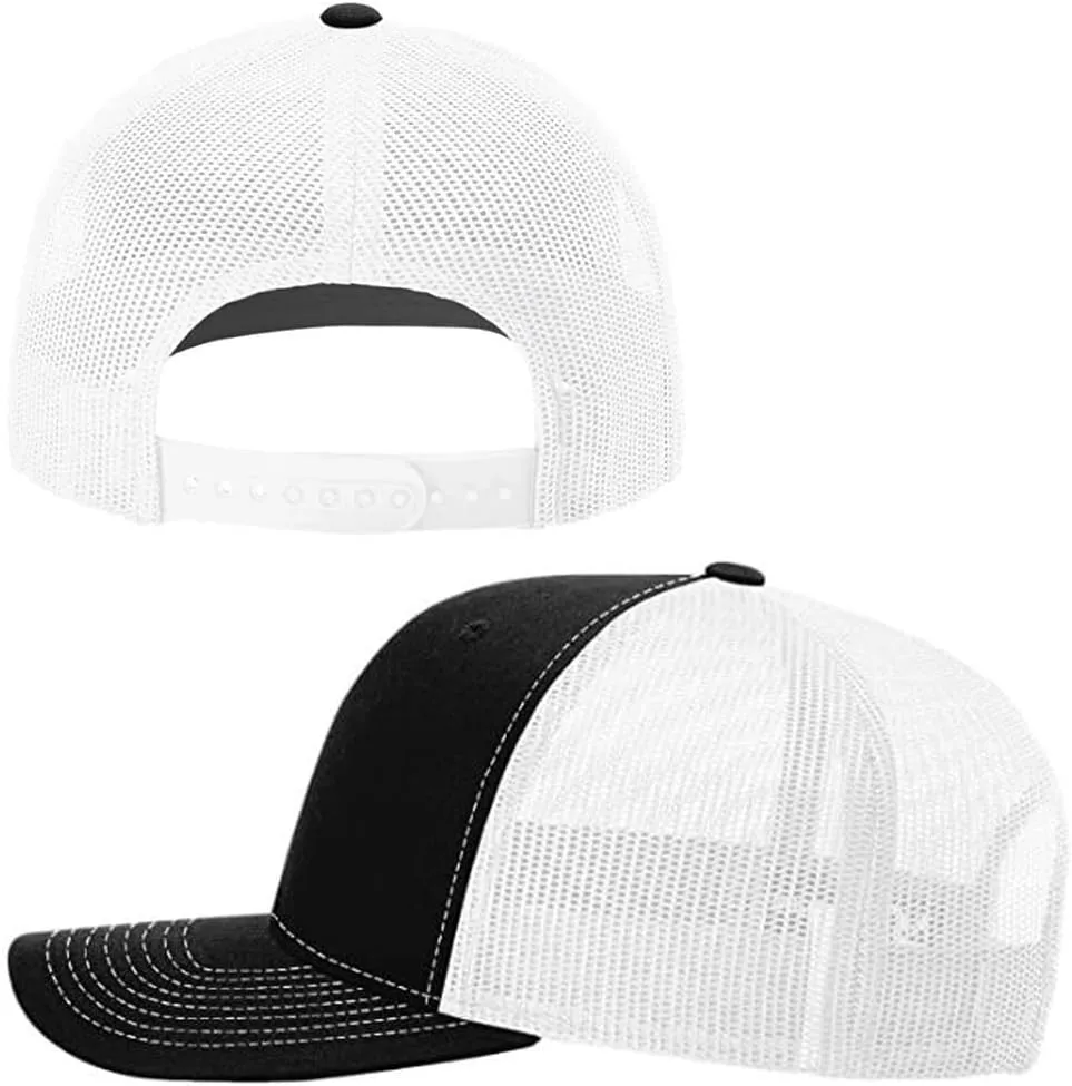 Embroidery Custom Logo Trucker Hats for Men Adjustable Snapback Mesh Cap Outdoors Baseball Cap