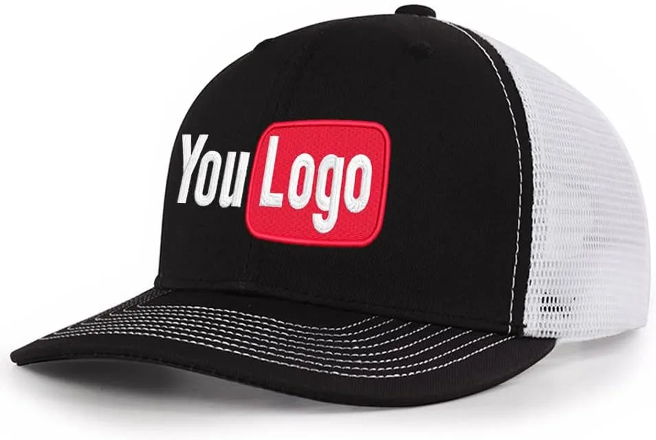 Embroidery Custom Logo Trucker Hats for Men Adjustable Snapback Mesh Cap Outdoors Baseball Cap