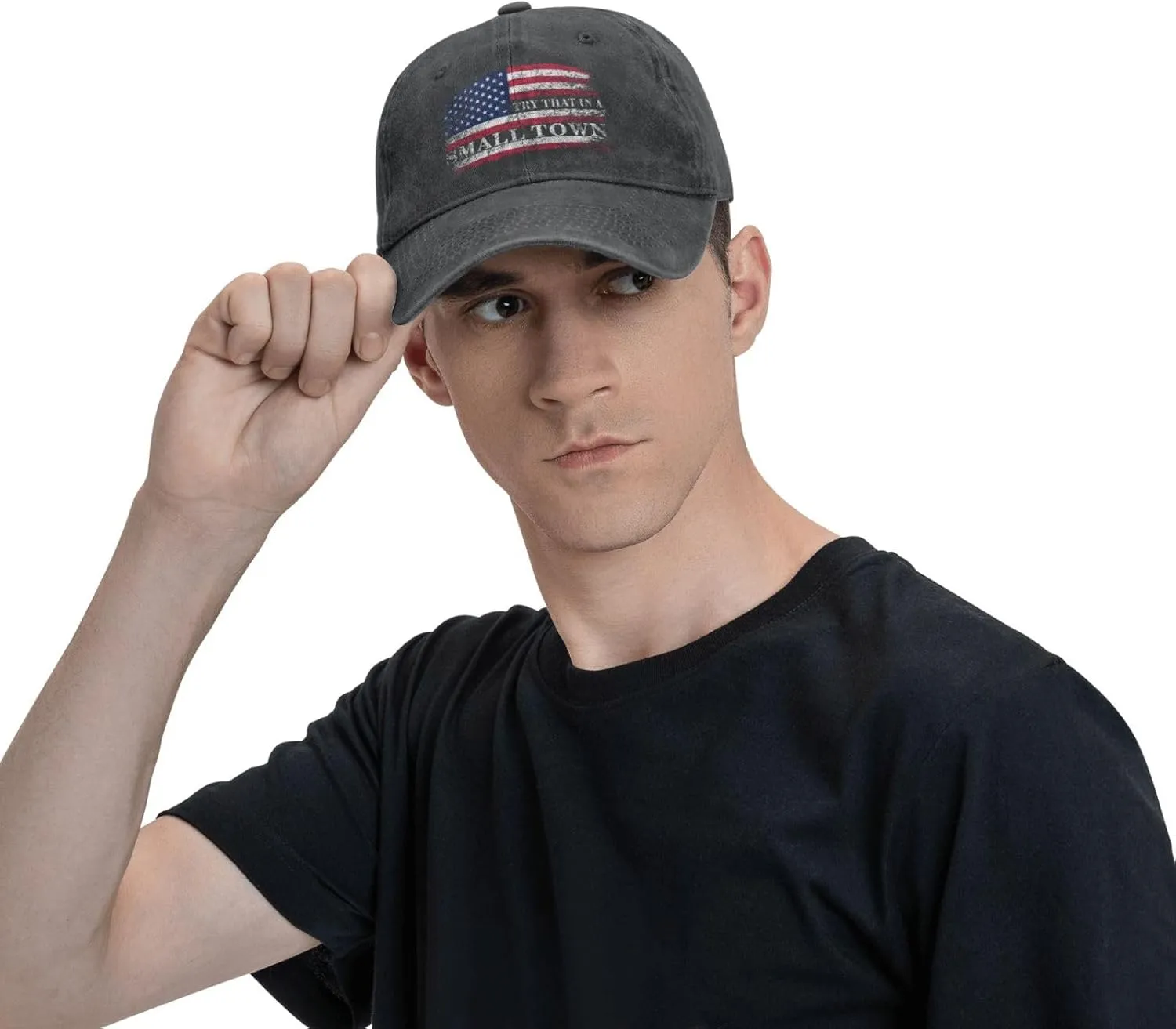 Embroidery Mountain Athletic Baseball Caps for Men Women, Adjustable Trucker Hat Cotton Girl Youth Unisex Adult
