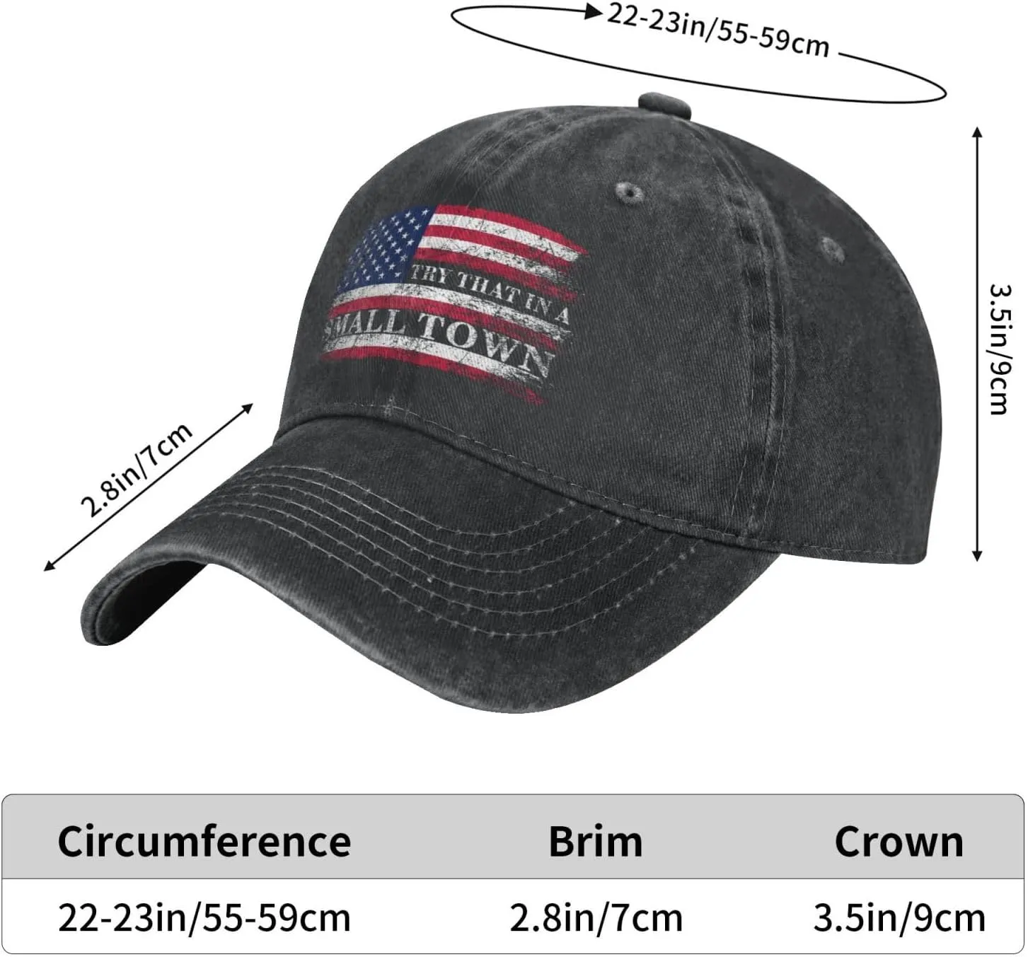 Embroidery Mountain Athletic Baseball Caps for Men Women, Adjustable Trucker Hat Cotton Girl Youth Unisex Adult