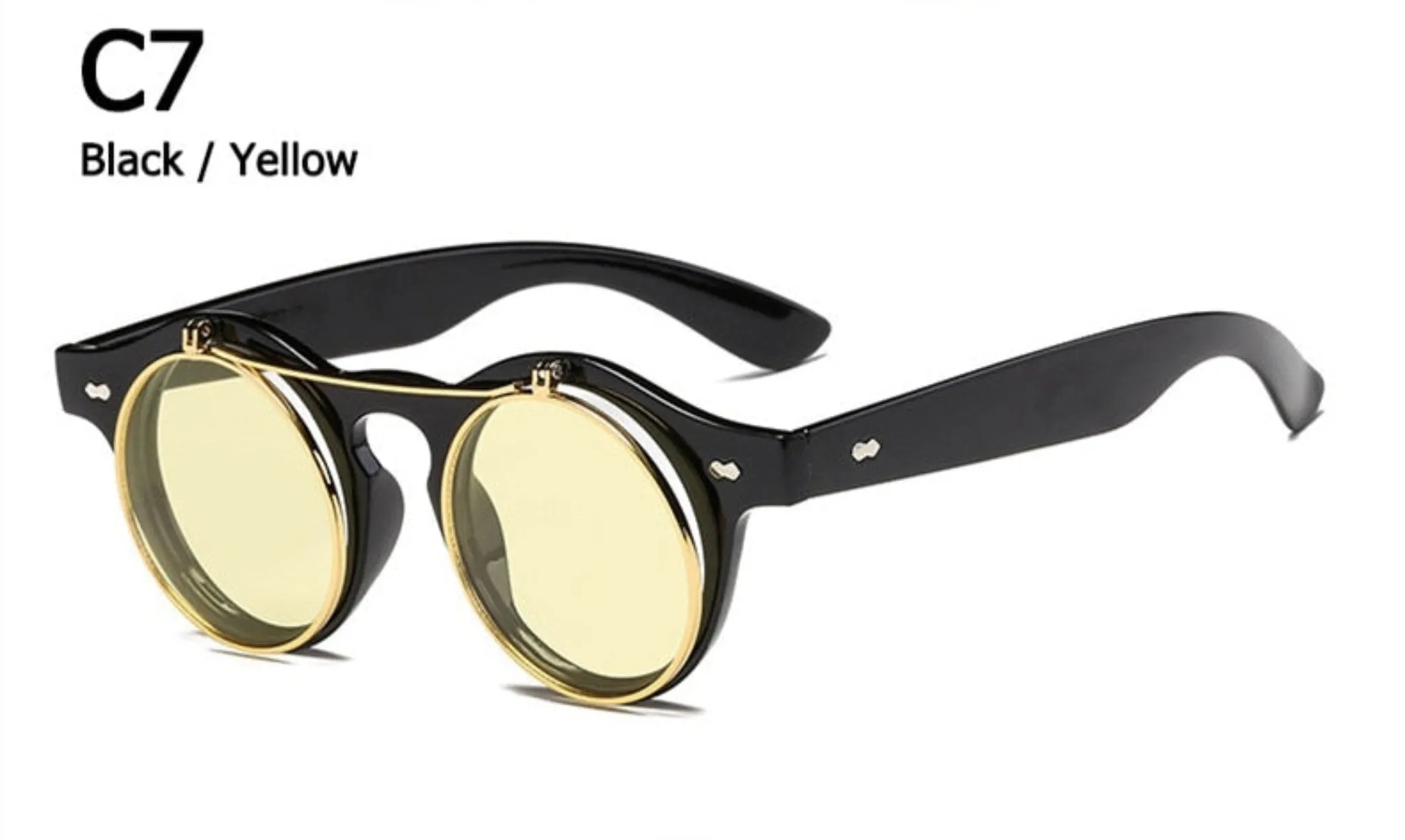 Flip Up Steampunk Sunglasses