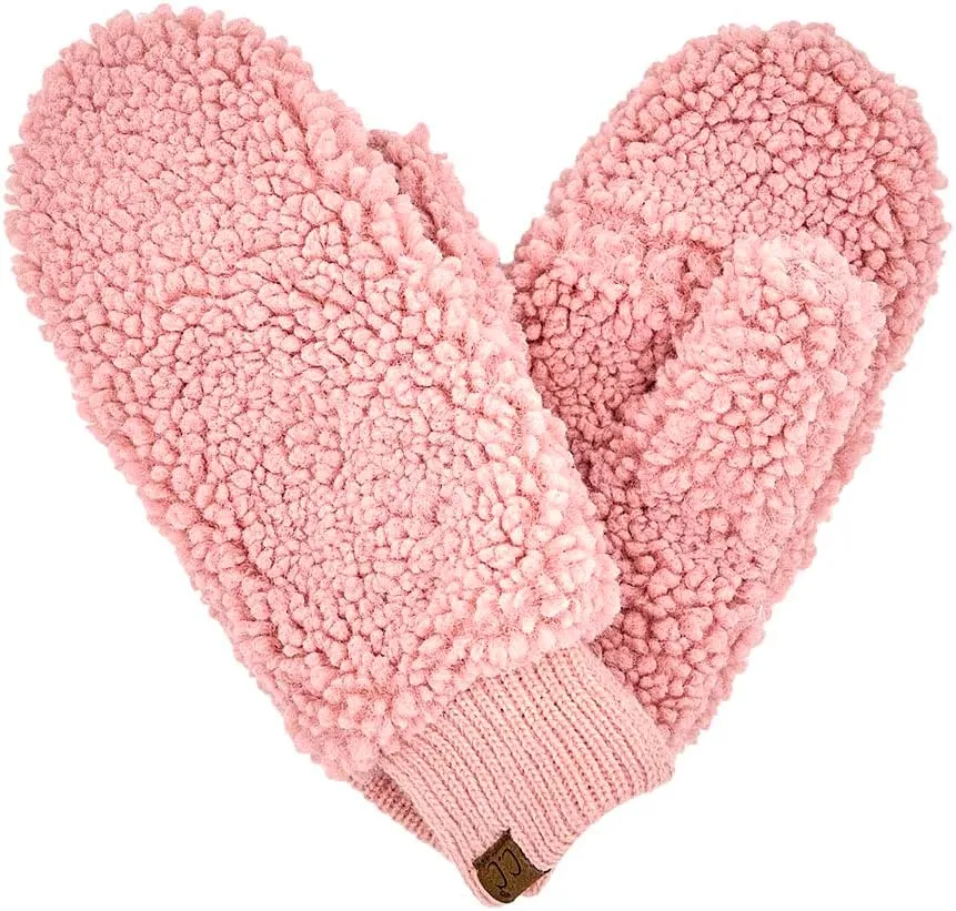 Funky Junque Exclusives Womens Mittens Faux Fur Convertible Fingerless Gloves