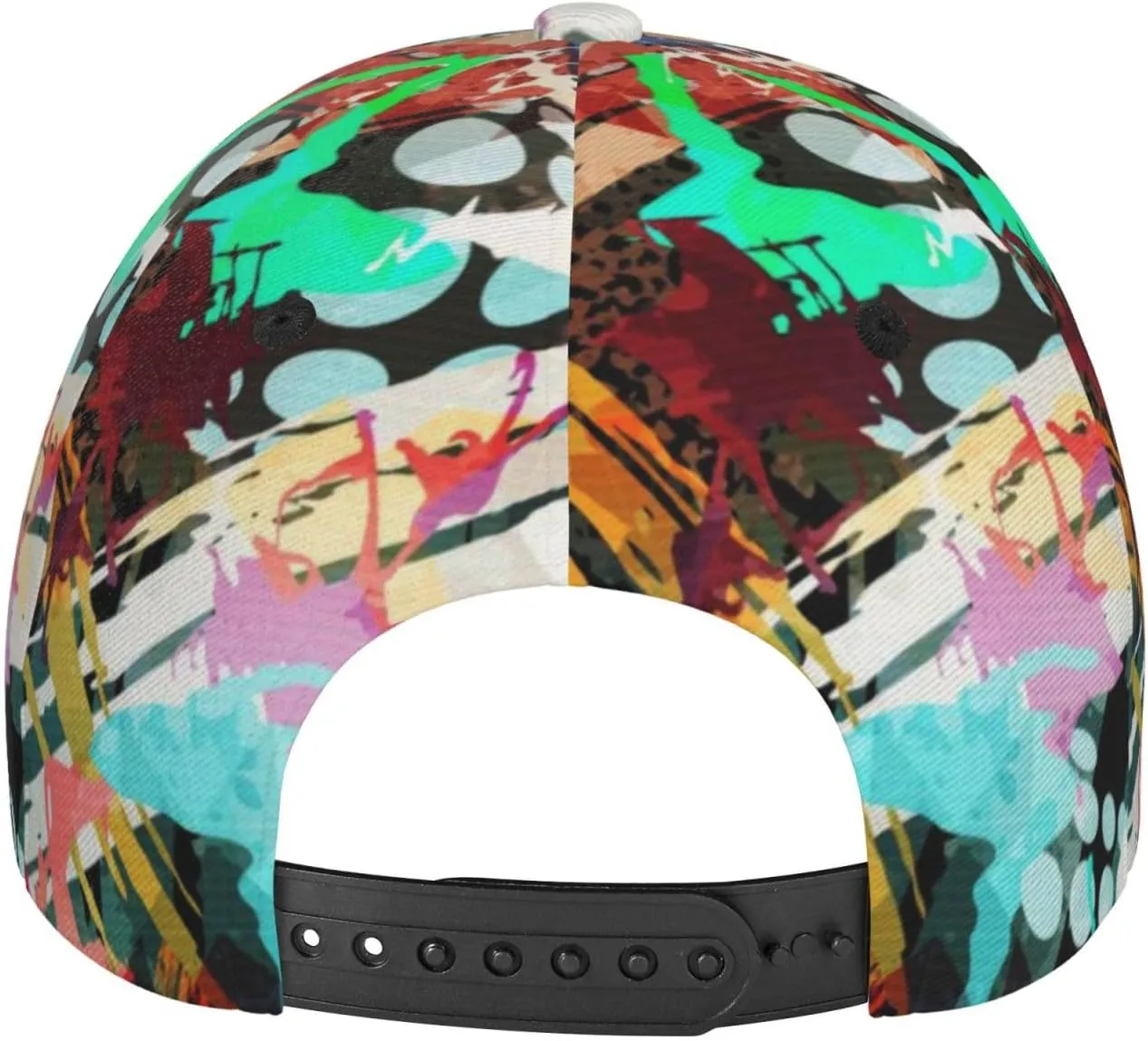 Funny Graffiti Hats Colorful Graffiti Baseball Cap Adjustable Snapback Trucker Hat for Women Men