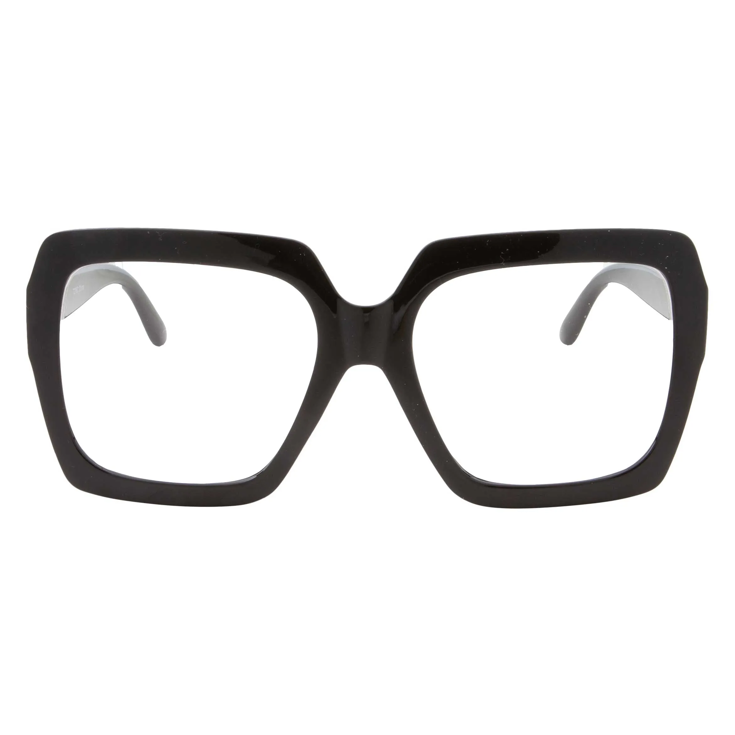 grinderPUNCH XL Oversized Black Nerd Clear Glasses Velma Costume Glasses, Vector Glasses  Lederhosen Men Glasses Austin Powers Adams Family