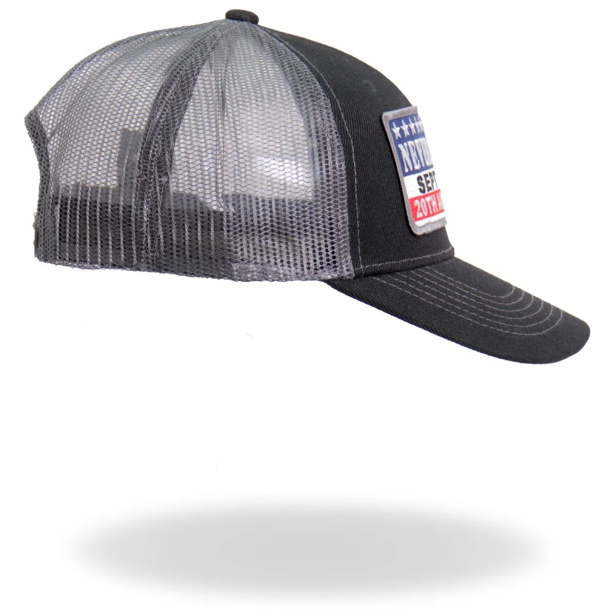 GSH1038 9-11 Never Forget Truckers Hat Snap Back Adjustable with a Flat or Curved Bill