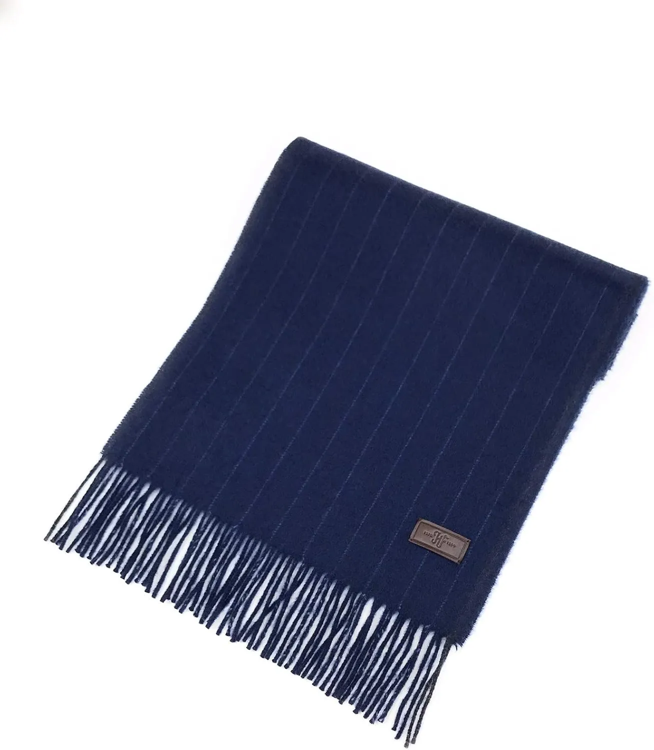Hickey Freeman Patterned 100% Italian Cashmere Scarf for Men  Ultra-Soft Mens Winter Scarves, 66-Inches x 12-Inches