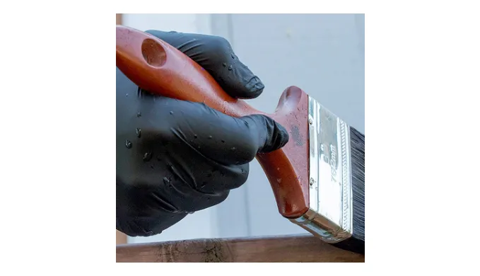 Industrial Black Nitrile Gloves, Box of 200, 3 mil, Latex Free, Powder Free, Textured, Disposable, Non-Sterile