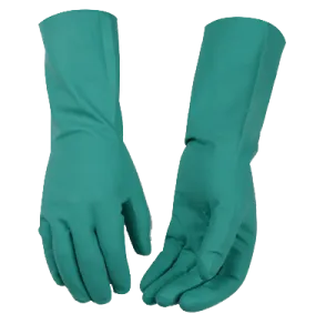 Kinco 2399 13"  Men's Green Textured Fully-Coated Nitrile Gloves (One Dozen)