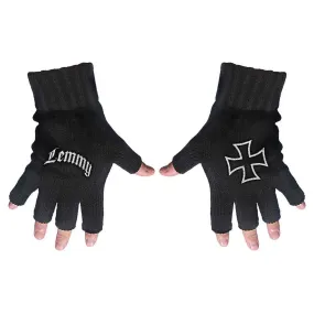 Lemmy "Logo & Iron Cross" Fingerless Gloves