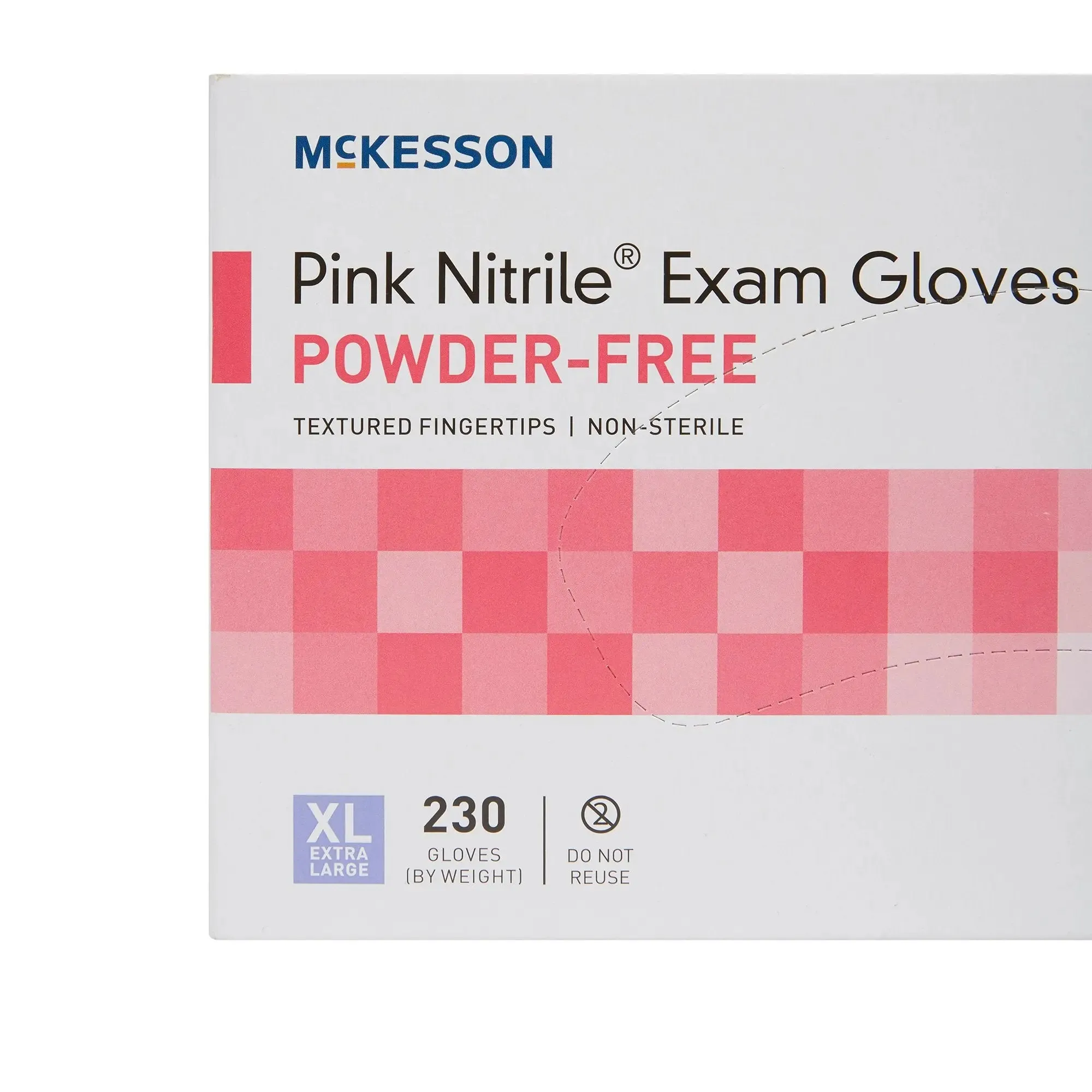 McKesson Pink Nitrile® Nitrile Exam Glove, Extra Large, Pink