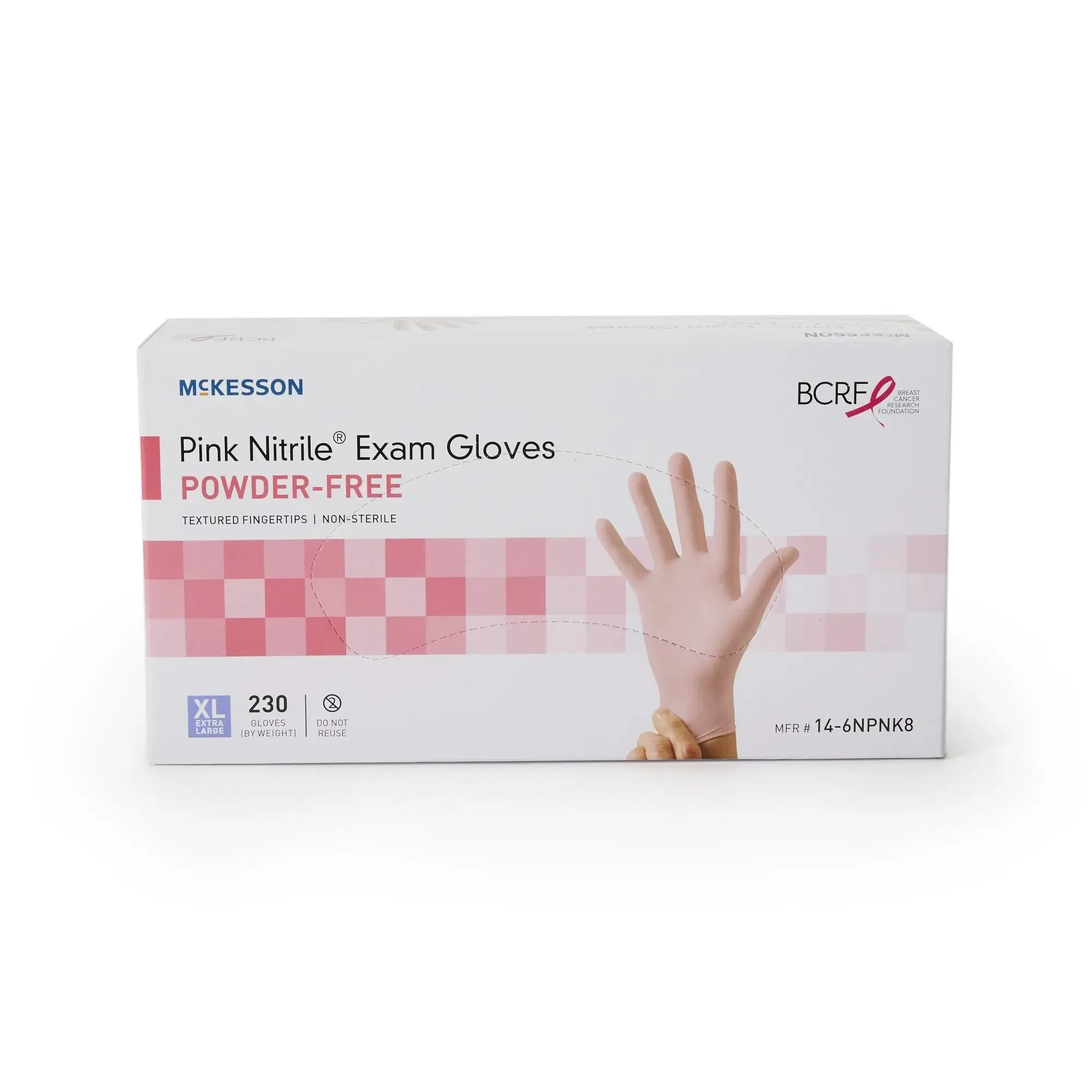 McKesson Pink Nitrile® Nitrile Exam Glove, Extra Large, Pink
