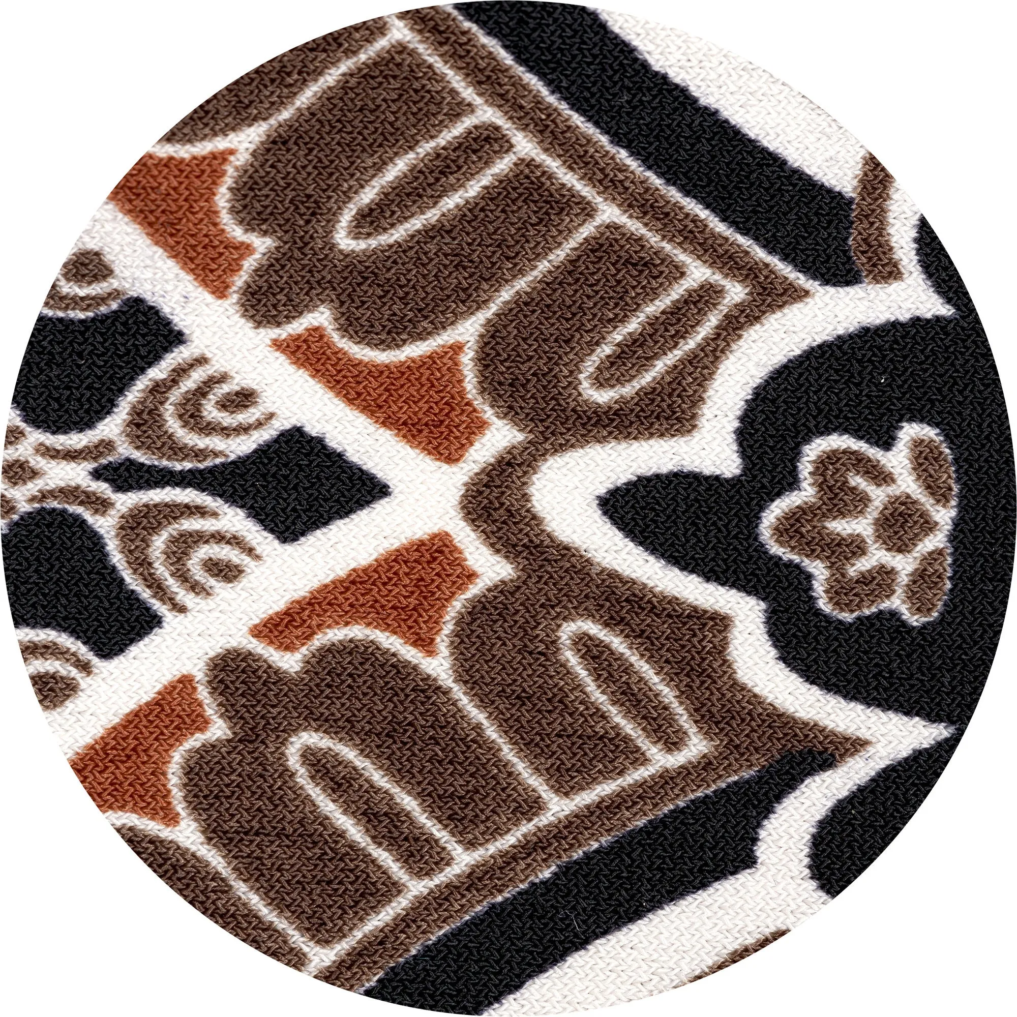 Mocha Paisley Mask Ties Set of 2 - 48" x 2.5"