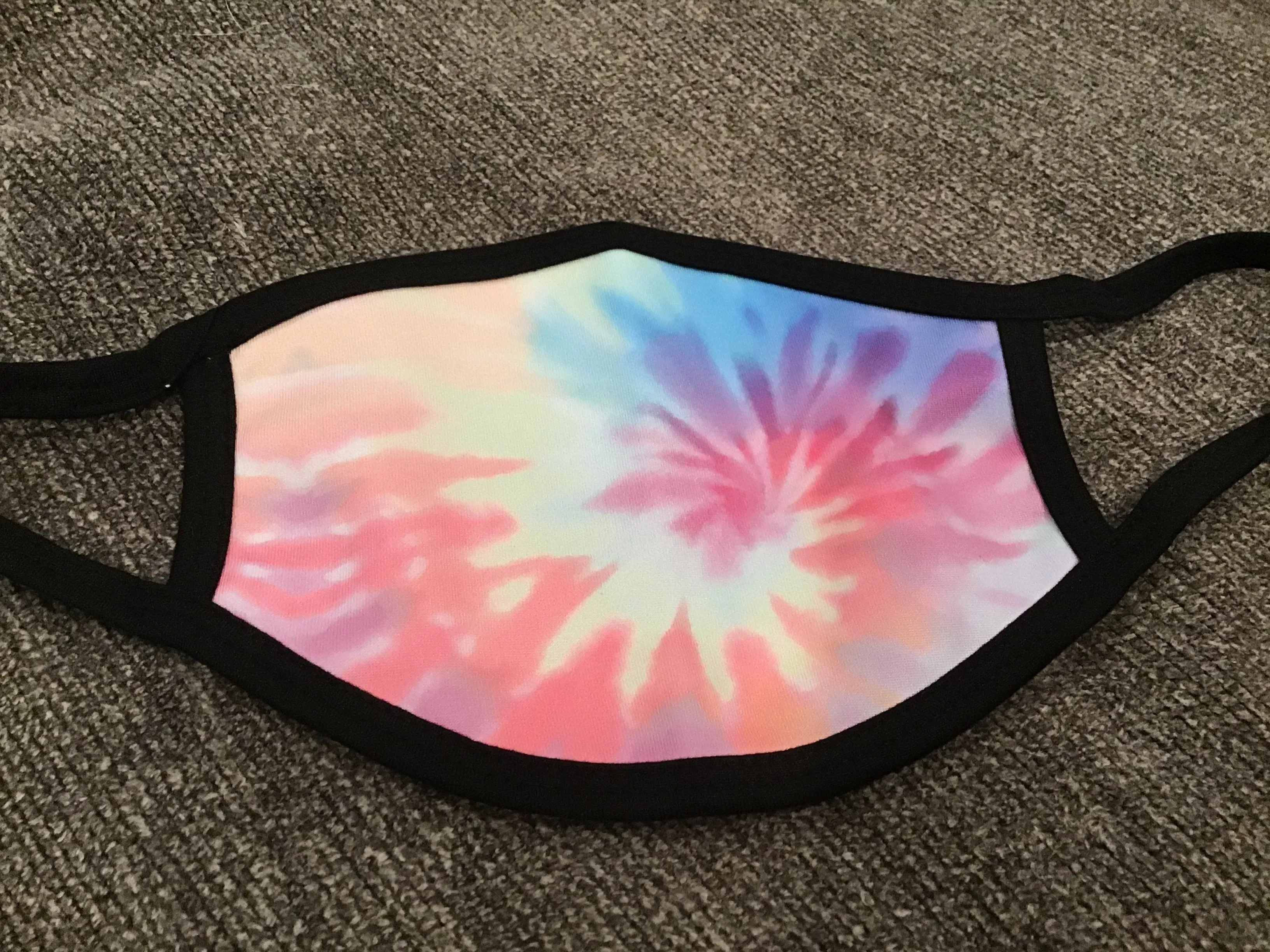 Pastel Rainbow Graphic Printed Face Mask Unisex Adult