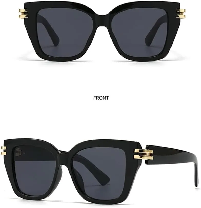 Retro Luxury Cat Eye Sunglasses For Women Men Fashion Vintage Trending Quality Shades UV400 Eyeglasses