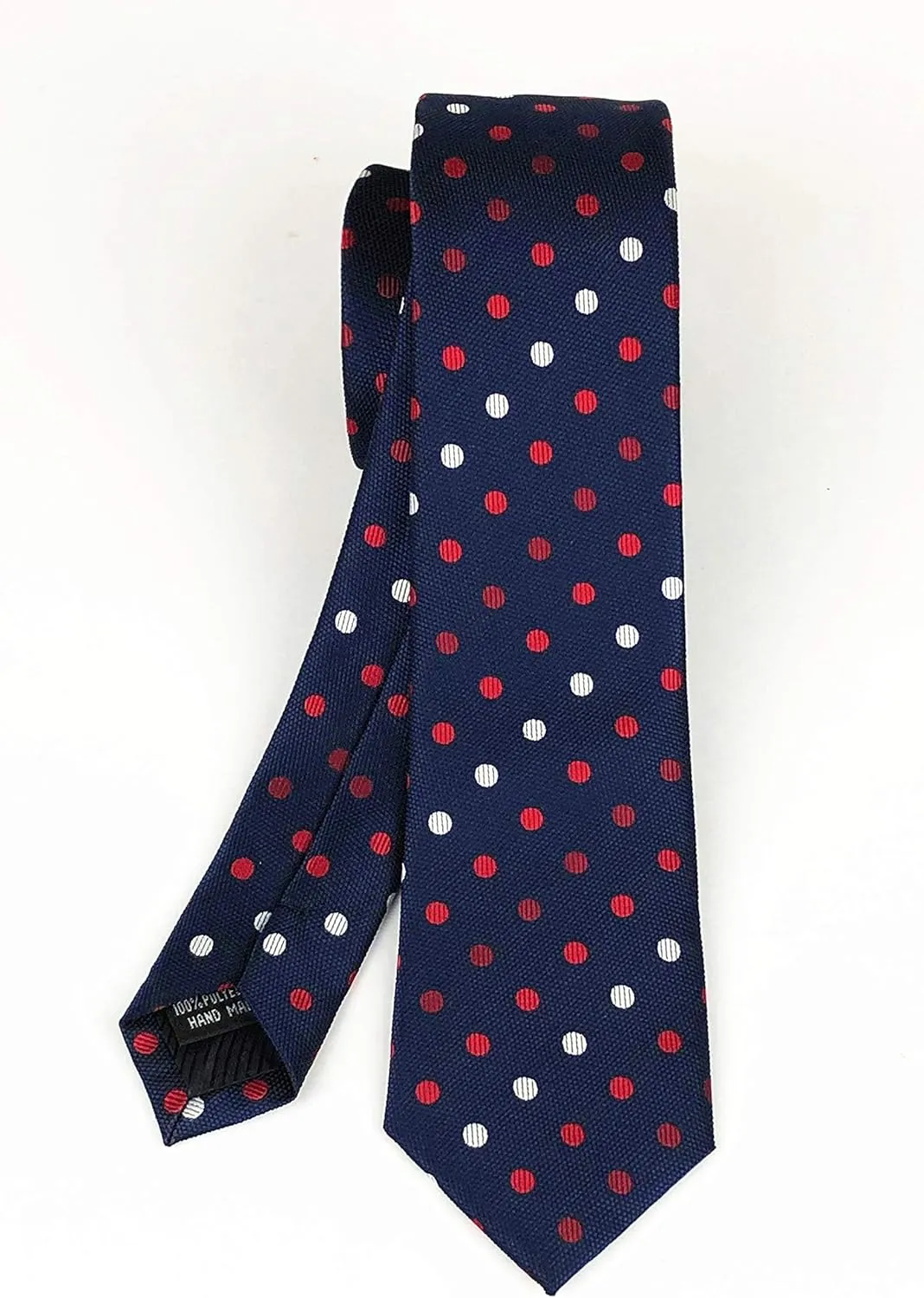 Slim Silk Necktie for Men Woven Jacquard Patterned Business Wedding Skinny Ties