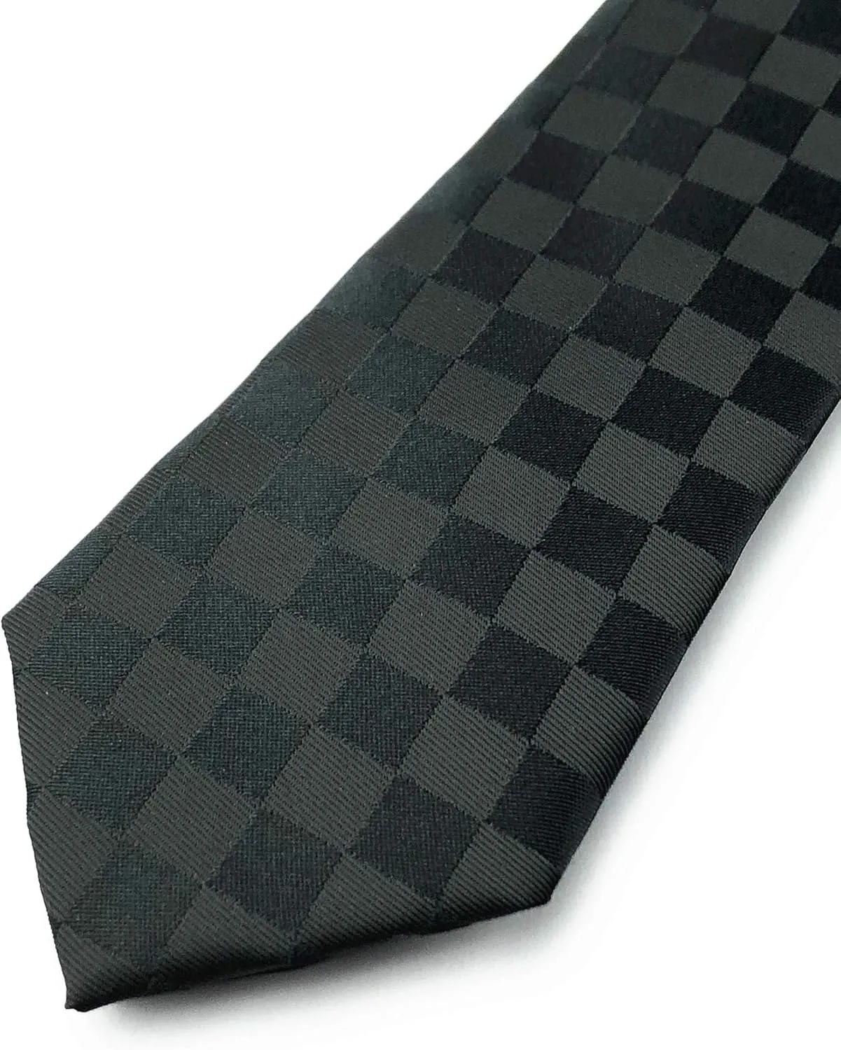 Slim Silk Necktie for Men Woven Jacquard Patterned Business Wedding Skinny Ties