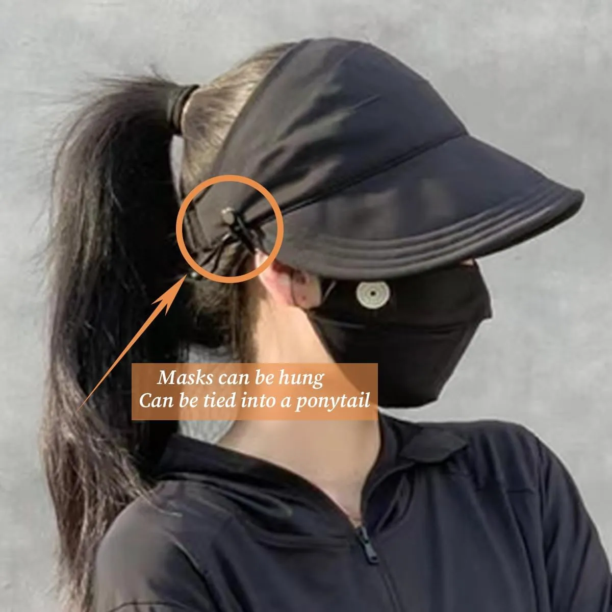 Sun Hats for Women, Wide-Brimmed Hollow Top Design, Summer Outdoors UV Protection, Women's Adjustable Fit Hats