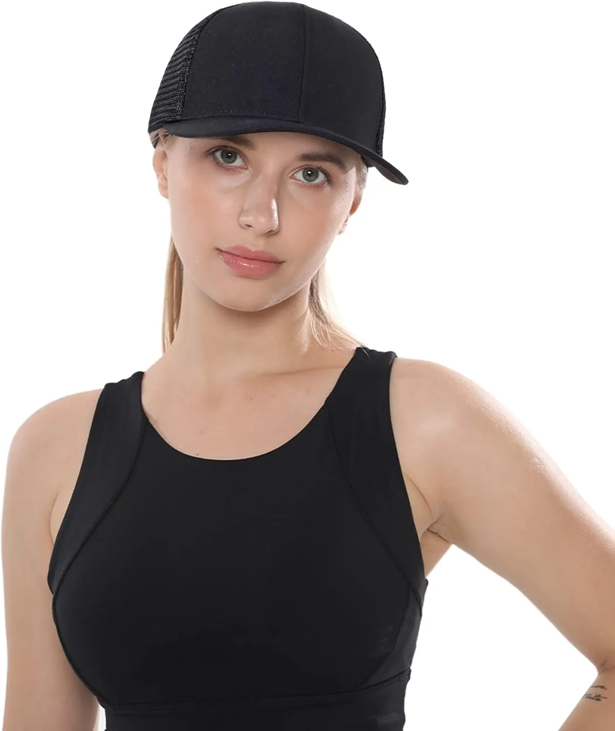 Unisex Trucker Hats Blank Mesh Snapback Hats Sport Plain Baseball Caps Adjustable Fitted Hat
