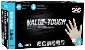 Value-Touch Large PF Latex Glove 5 mil 100 box