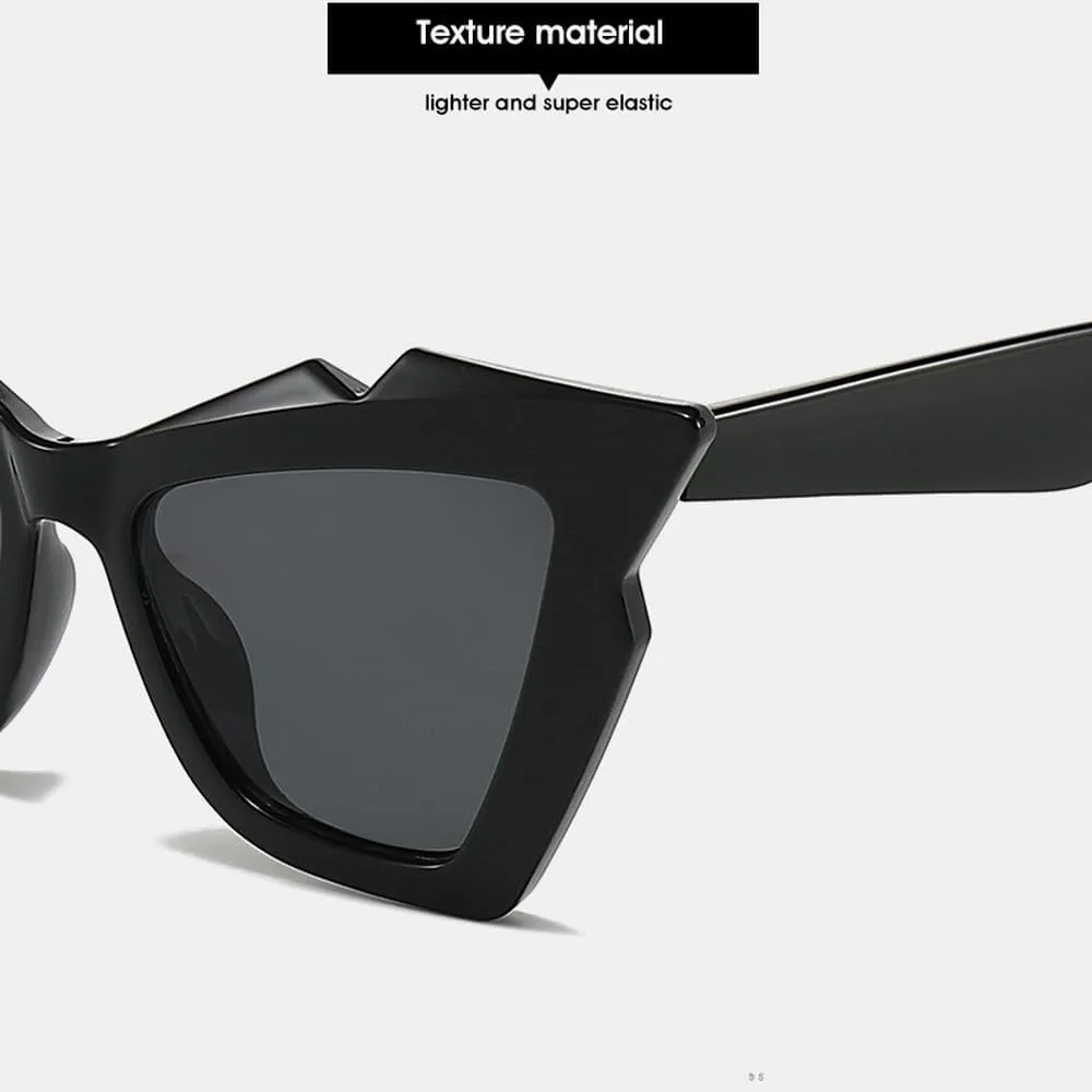 Vintage Cat Eye Sunglasses For Women Fashion Trending Luxury Hip Hop Shades Outdoors Travel Sun Glasses UV400