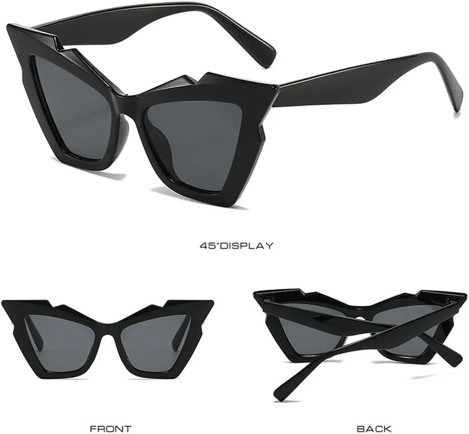 Vintage Cat Eye Sunglasses For Women Fashion Trending Luxury Hip Hop Shades Outdoors Travel Sun Glasses UV400