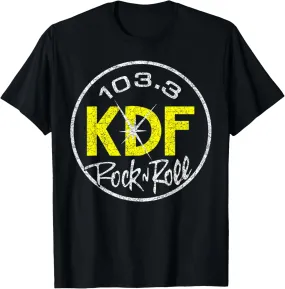 Vintage Graphic 103 KDF Retro Music Rock & Roll Lover Gift T-Shirt