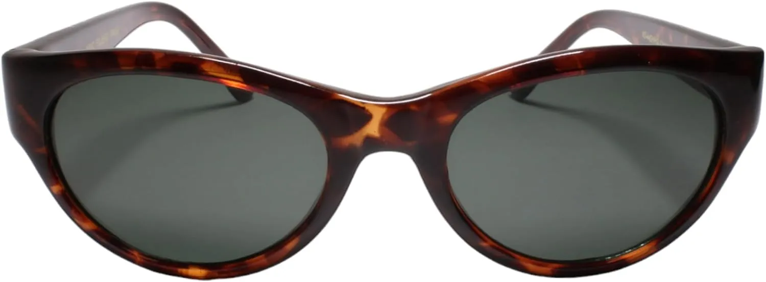 Vintage Nostalgic Edge Womens Cat Eye Bold Thick Tortoise Frame Sunglasses