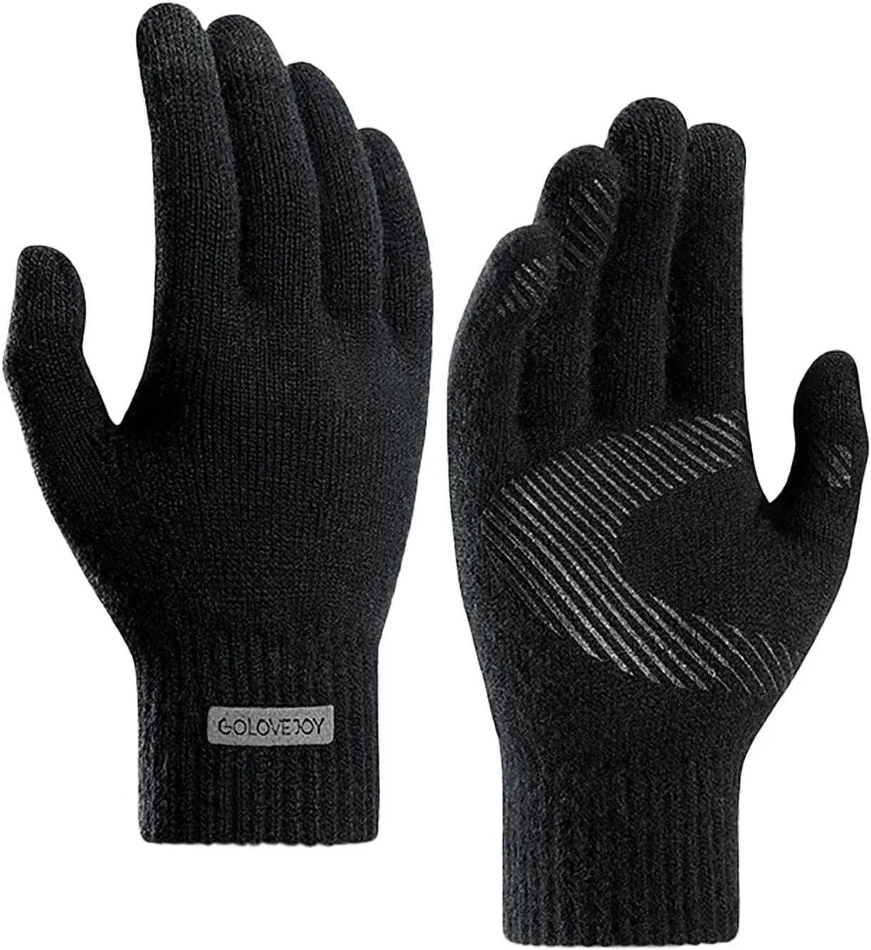 Winter Gloves Men Women, Touchscreen Fingers Snow Ski Gloves, Cold Weather Gloves for Hiking Working