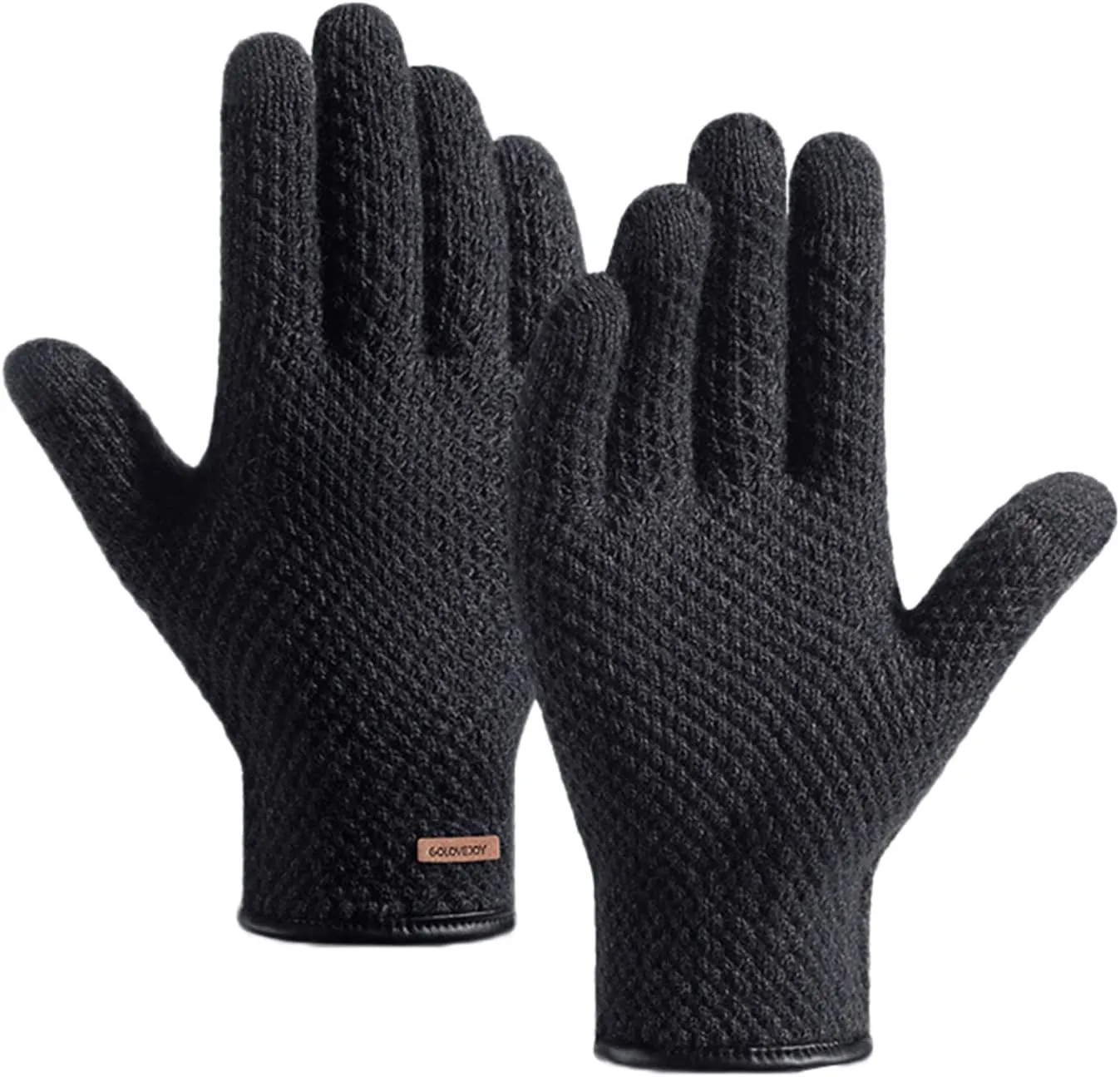 Women's Winter Touchscreen Gloves Elastic Cuff Winter Warm Texting Mitten Knit Gloves for Women and Girls