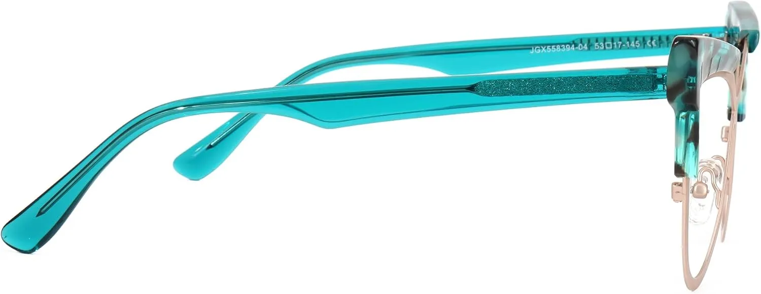 Zeelool Oversized Cat Eye Glasses Frame with Non-prescription Clear Lens Fashion Eyewear Glasses for Women