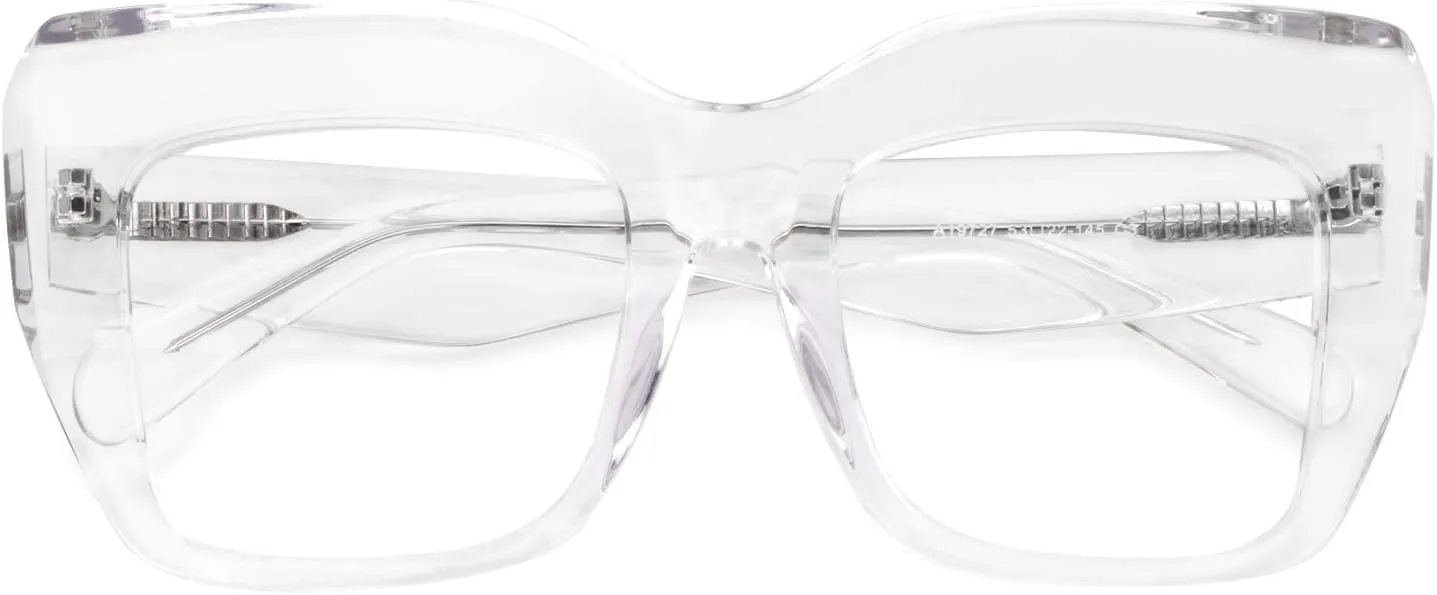 Zeelool Stylish Thick Cat Eye Glasses Frame with Clear Lens Charmaine ZOA01901