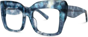 Zeelool Stylish Thick Cat Eye Glasses Frame with Clear Lens Charmaine ZOA01901