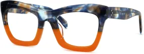 Zeelool Stylish Vintage Oversized Square Glasses for Women with Non-prescription Clear Lens Benitez ZWA035804